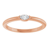 14k rose gold ring with elongated marquise diamond rose gold variant--14K-rose-gold