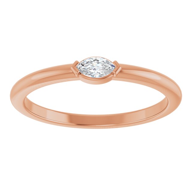 14k rose gold ring with elongated marquise diamond rose gold variant--14K-rose-gold