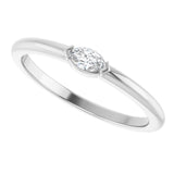 White gold marquise diamond minimalist band white gold silver variant--14K-white-gold variant--Sterling-silver