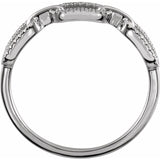 14K White 1/6CTW Natural Diamond Chain Link Ring white gold variant--14K-white-gold