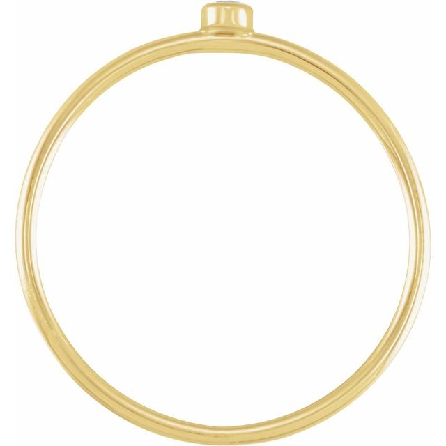 14K Yellow .03CT Natural Diamond Stackable Ring Size 7 yellow gold variant--14K-yellow-gold