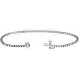 14K White 1 CTW Lab-Grown Diamond Line 7 1/4" Bracelet white gold CT variant--14K-white-gold variant--Diamond-Nat variant--1-CT variant--Diamond-Lab