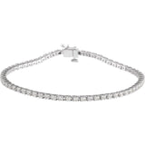 Lab-grown diamond tennis bracelet, 3CTW in 14K white gold white gold variant--14K-white-gold variant--Diamond-Nat variant--2-CT variant--Diamond-Lab