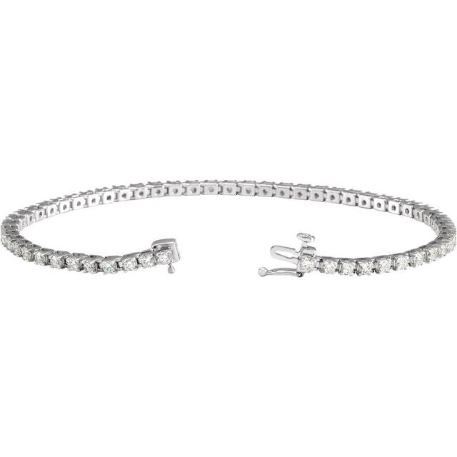 14K White 3 CTW Lab-Grown Diamond Line 7 1/4" Bracelet white gold CT variant--14K-white-gold variant--Diamond-Nat variant--3-CT variant--Diamond-Lab