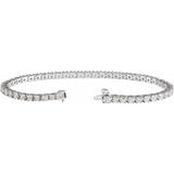 14K White 4CTW Lab-Grown Diamond Line 7 1/4" Bracelet white gold variant--14K-white-gold variant--Diamond-Nat variant--4-CT variant--Diamond-Lab