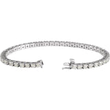 14K White 5CTW Lab-Grown Diamond Line 7 1/4" Bracelet white gold variant--14K-white-gold variant--Diamond-Nat variant--5-CT variant--Diamond-Lab