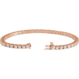 14K Rose 5CTW Lab-Grown Diamond Line 7 1/4" Bracelet rose gold variant--14K-rose-gold variant--Diamond-Nat variant--5-CT variant--Diamond-Lab