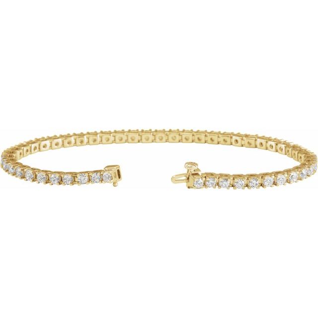 14K Yellow 4CTW Lab-Grown Diamond Line 7 1/4" Bracelet yellow gold variant--14K-yellow-gold variant--Diamond-Nat variant--5-CT variant--Diamond-Lab variant--4-CT
