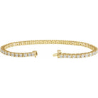 14K Yellow 4 CTW Lab-Grown Diamond Line 7 1/4" Bracelet