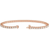 14K Rose 4CTW Lab-Grown Diamond Line 7 1/4" Bracelet rose gold variant--14K-rose-gold variant--Diamond-Nat variant--4-CT variant--Diamond-Lab