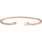 14K Rose 3 CTW Lab-Grown Diamond Line 7 1/4" Bracelet