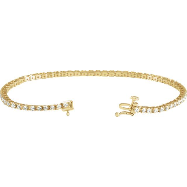14K Yellow 2CTW Lab-Grown Diamond Line 7 1/4" Bracelet yellow gold variant--14K-yellow-gold variant--Diamond-Nat variant--2-CT variant--Diamond-Lab