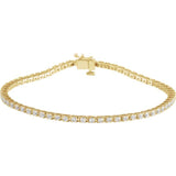 Lab-grown diamond tennis bracelet, 3CTW in 14K rose gold yellow gold variant--14K-yellow-gold variant--Diamond-Nat variant--2-CT variant--Diamond-Lab