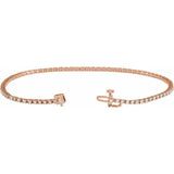14K Rose 1 CTW Lab-Grown Diamond Line 7 1/4" Bracelet rose gold CT variant--14K-rose-gold variant--Diamond-Nat variant--1-CT variant--Diamond-Lab