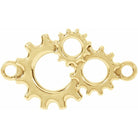 14K Yellow Gear Link 