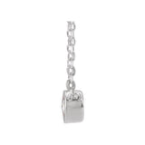 Rose-Cut Diamond Solitaire Necklace
