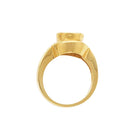 Handmade morganite ring featuring soft pink gemstone and double oval setting