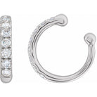 14K white gold Diamond Ear Cuff