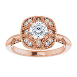 Engagement Ring Mounting/2-CT variant--.5CT variant--Round variant--.5CT variant--14K-white-gold