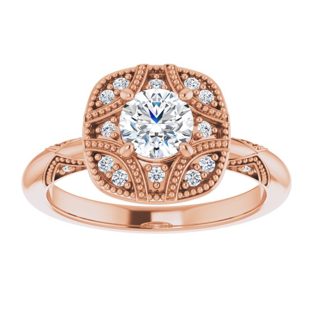 Engagement Ring Mounting/2-CT variant--.5CT variant--Round variant--.5CT variant--14K-white-gold