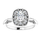 Engagement Ring Mounting/2-CT variant--.5CT variant--Oval variant--.5CT variant--14K-rose-gold