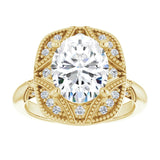 Engagement Ring Mounting/2-CT variant--.5CT variant--Asscher variant--.5CT variant--14K-white-gold
