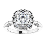 Engagement Ring Mounting variant--Cushion variant--1CT variant--14K-rose-gold