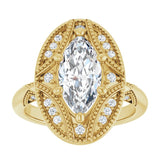 Engagement Ring Mounting/2-CT variant--.5CT variant--Pear variant--.5CT variant--14K-white-gold