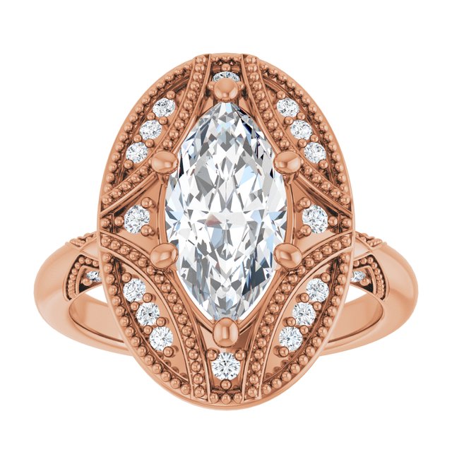 Engagement Ring Mounting/2-CT variant--.5CT variant--Pear variant--.5CT variant--14K-yellow-gold