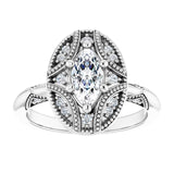Engagement Ring Mounting/2-CT variant--.5CT variant--Marquise variant--.5CT variant--14K-rose-gold