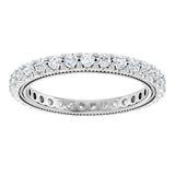 Vintage Diamond Eternity Band variant--14K-white-gold variant--Diamond-Lab variant--7 variant--Platinum variant--Diamond-Nat