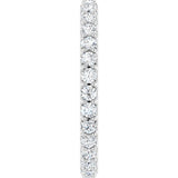 White Gold Diamond Eternity Band with Milgrain variant--14K-white-gold variant--Diamond-Lab variant--7 variant--Platinum variant--Diamond-Nat