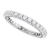 Silver Diamond Eternity Band variant--14K-white-gold variant--Diamond-Lab variant--7 variant--Platinum variant--Diamond-Nat