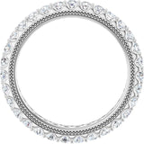 White Gold Vintage Diamond Eternity Band variant--14K-white-gold variant--Diamond-Lab variant--7 variant--Platinum variant--Diamond-Nat