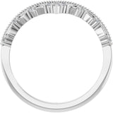 White Gold Caprese Diamond Band Side-view variant--14K-white-gold variant--Platinum