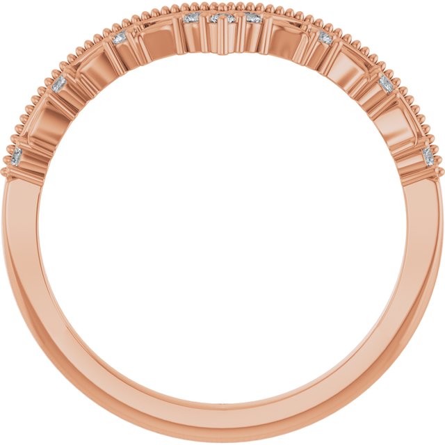 Rose Gold Caprese Diamond Band Side-view variant--14K-rose-gold