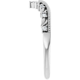 White Gold Caprese Diamond Band Side-view variant--14K-white-gold variant--Platinum