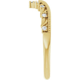 Yellow Gold Caprese Diamond Band Side-view variant--14K-yellow-gold