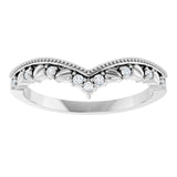 White Gold Caprese Diamond Contour Ring variant--14K-white-gold variant--Platinum