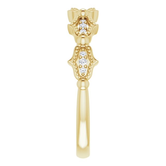 Yellow Gold Diamond Anniversary Band