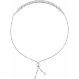 White gold diamond friendship bracelet white gold variant--14K-white-gold
