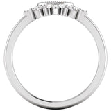 Side View of a Fan Diamond Contour Ring in White Gold variant--14K-white-gold