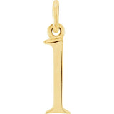 14K yellow gold Lowercase L Initial Charm variant--L variant--14K-yellow-gold