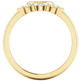 Side View of a Fan Diamond Contour Ring in 18K Yellow Gold variant--14K-yellow-gold variant--18K-yellow-gold