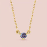 Mini alexandrite necklace in 14K gold variant--14K-rose-gold, variant--14K-yellow-gold, variant--14K-white-gold, variant--Sterling-silver