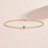 Yellow gold Amethyst Bracelet