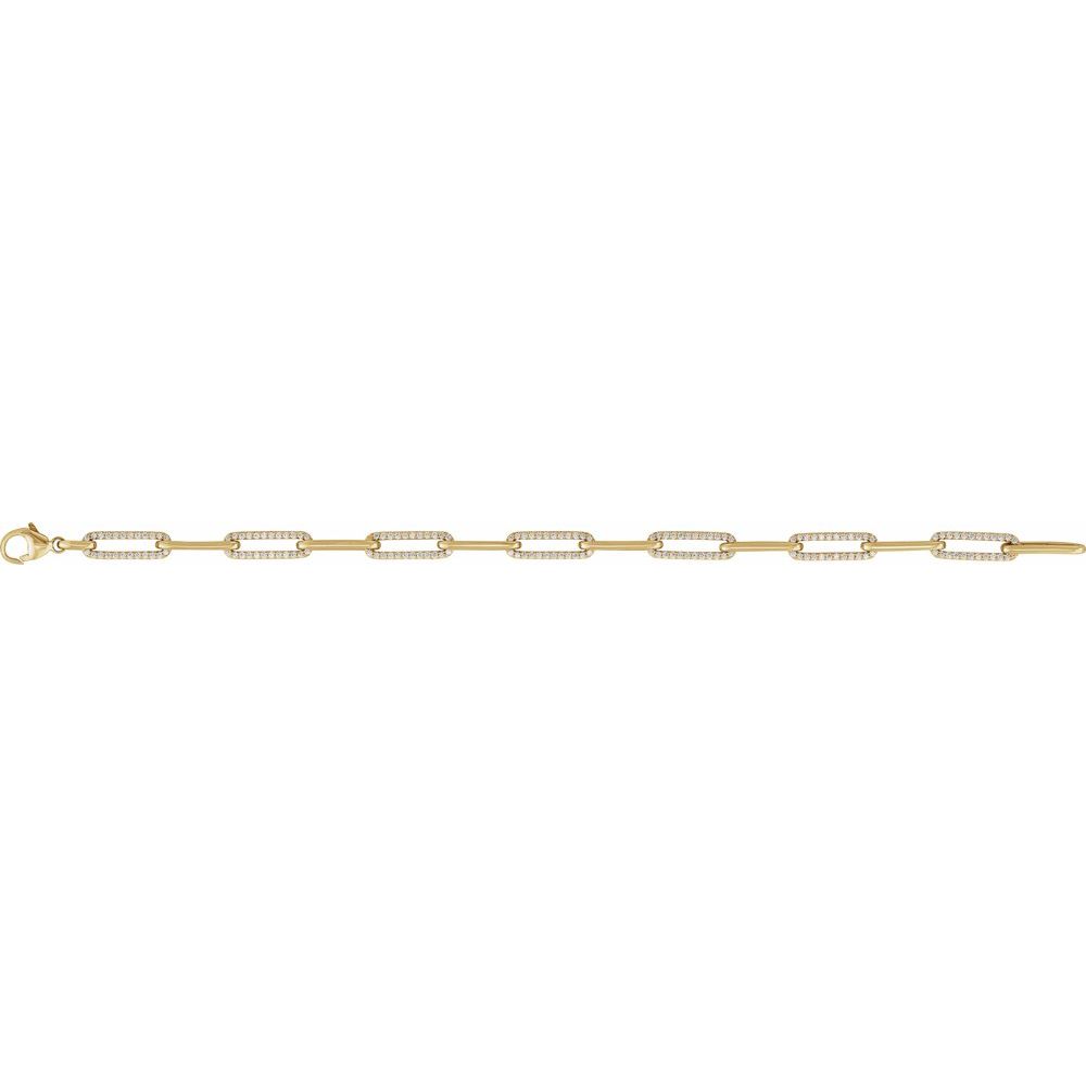 Modern diamond link bracelet yellow gold variant--14K-yellow-gold variant--Diamond-Lab variant--Diamond-Nat