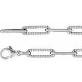 Slim diamond link bracelet white gold variant--14K-white-gold variant--Diamond-Lab variant--Diamond-Nat