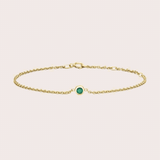 Bezel-set Birthstone Bracelet