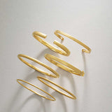 Hinged cuff in sterling silver, front view